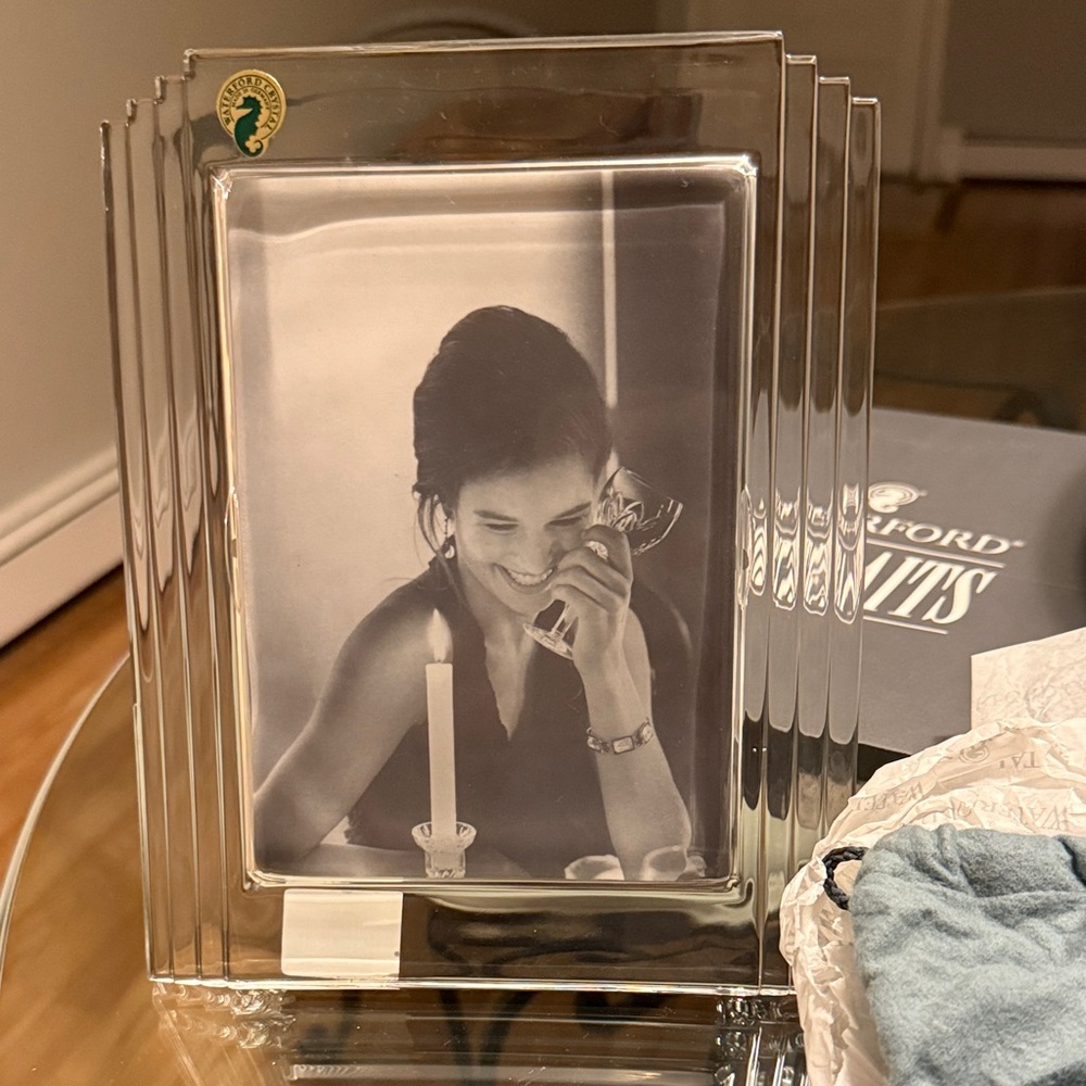 Waterford Elegant Clear Glass Photo Frame